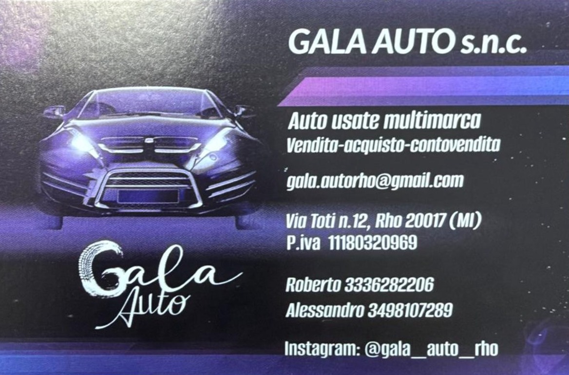Biglietto da visita Gala Auto
